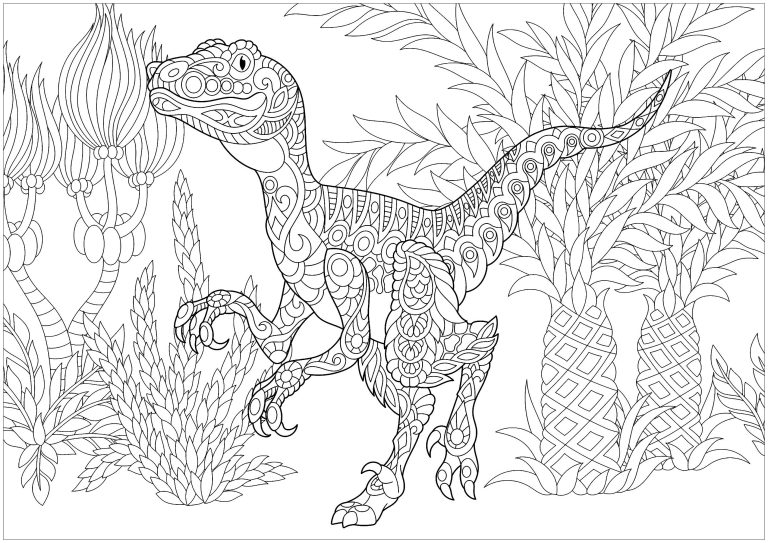 Dinosaur Coloring Pages For Adults