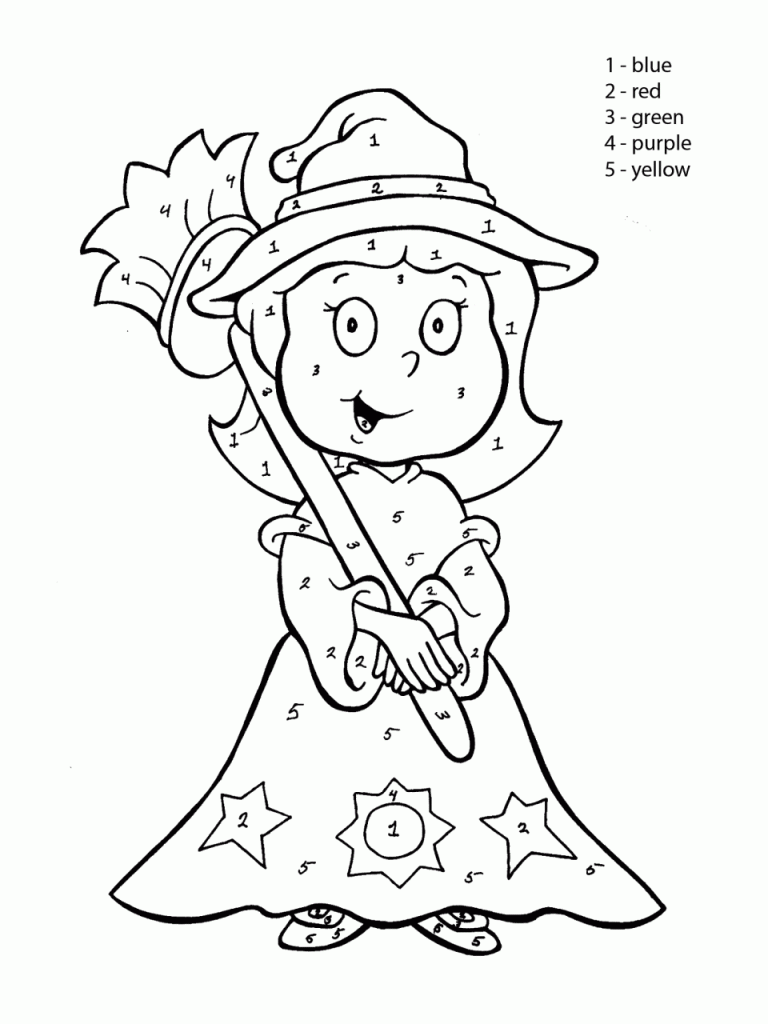 Witch Coloring Pages