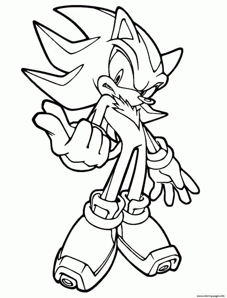 Sonic The Hedgehog Coloring Pages