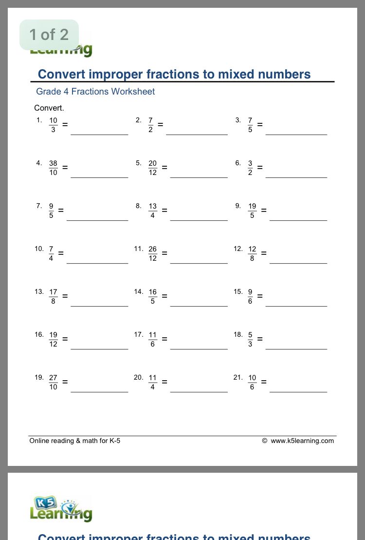 Fractions To Decimals Worksheet Year 5