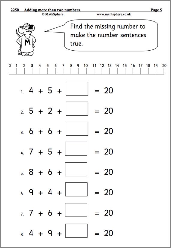 Year 1 Maths Worksheets Free Printable