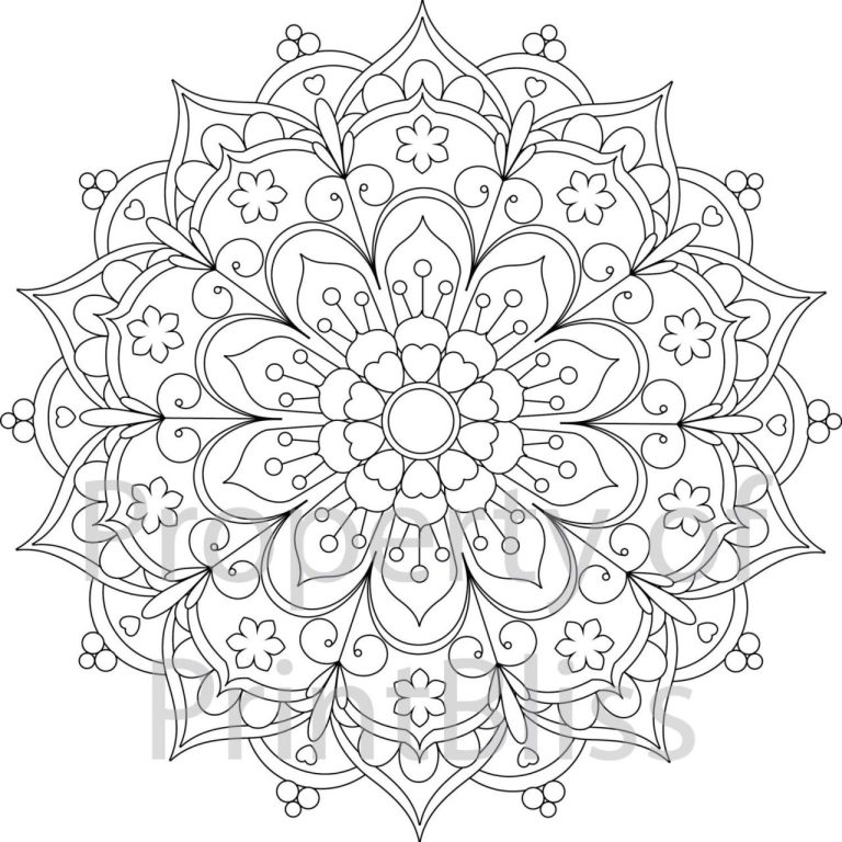 Printable Mandala Coloring Pages