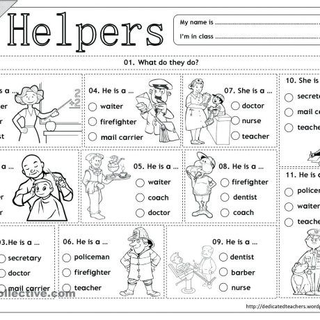 Free Preschool Printables Community Helpers