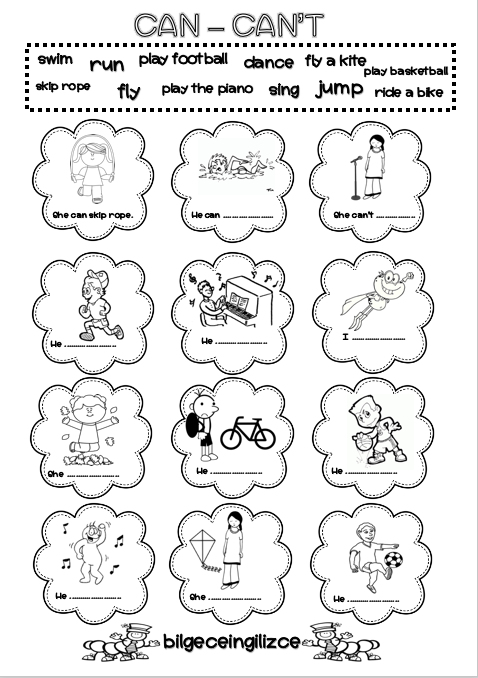 Can Worksheets For Kids