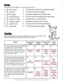 Scientific Method Worksheet Answer Key