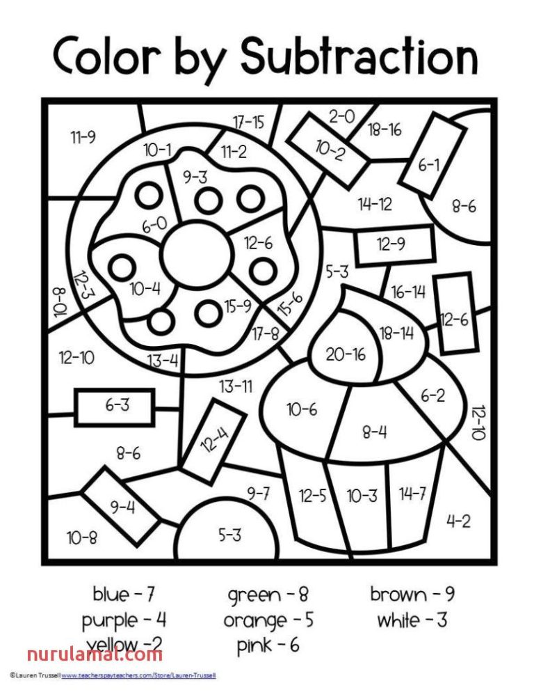 2nd Grade Free Math Coloring Worksheets