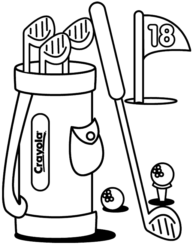 Golf Coloring Pages