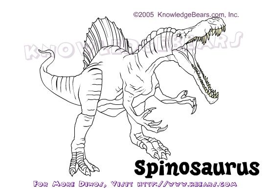 Spinosaurus Coloring Page