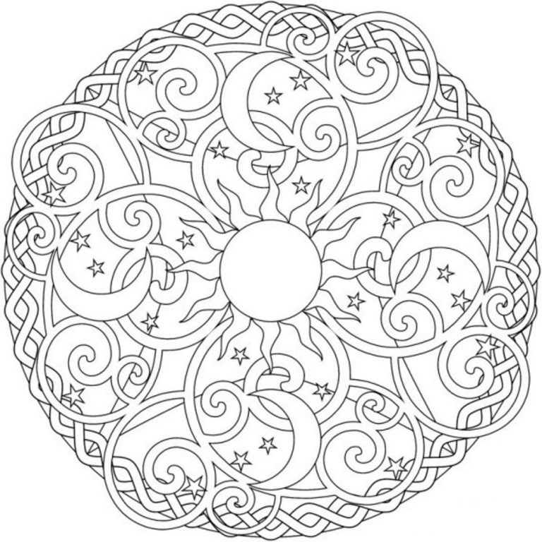 Mandala Coloring Pages For Kids