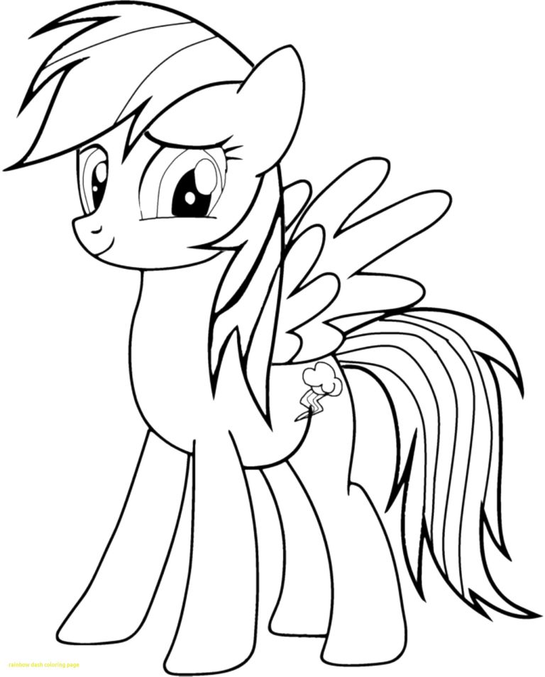 My Little Pony Coloring Pages Rainbow Dash