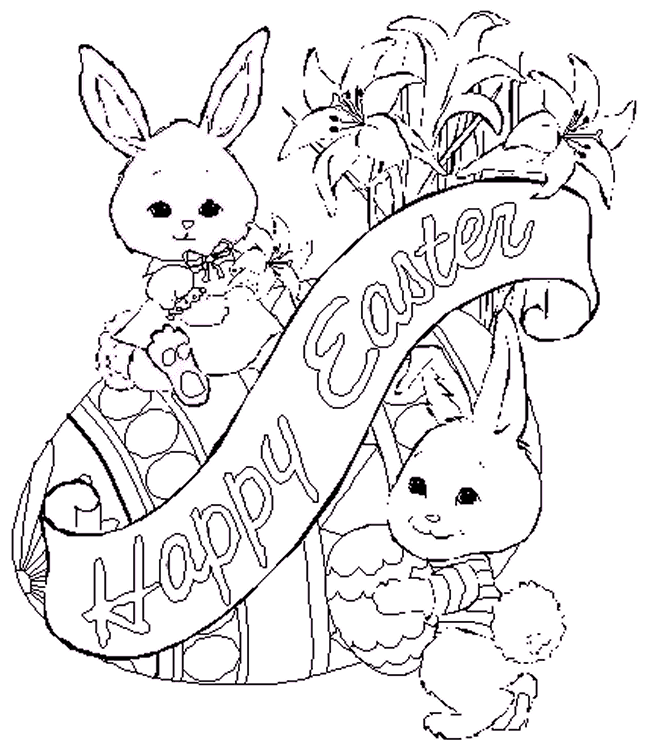 Cute Easter Coloring Pages