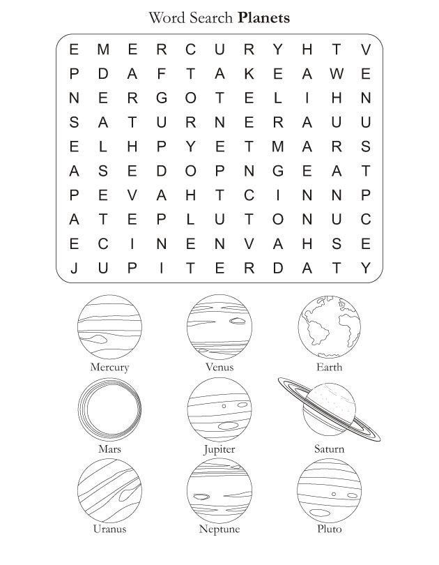 Planets Worksheet Preschool