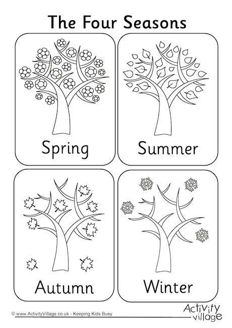 Seasons Worksheet For Kids