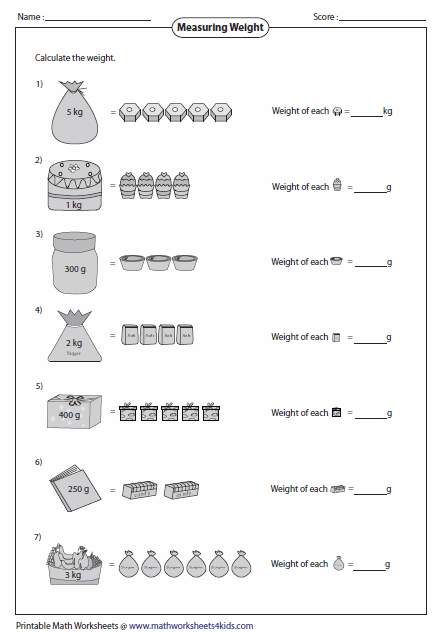 Measurement Worksheets Grade 2