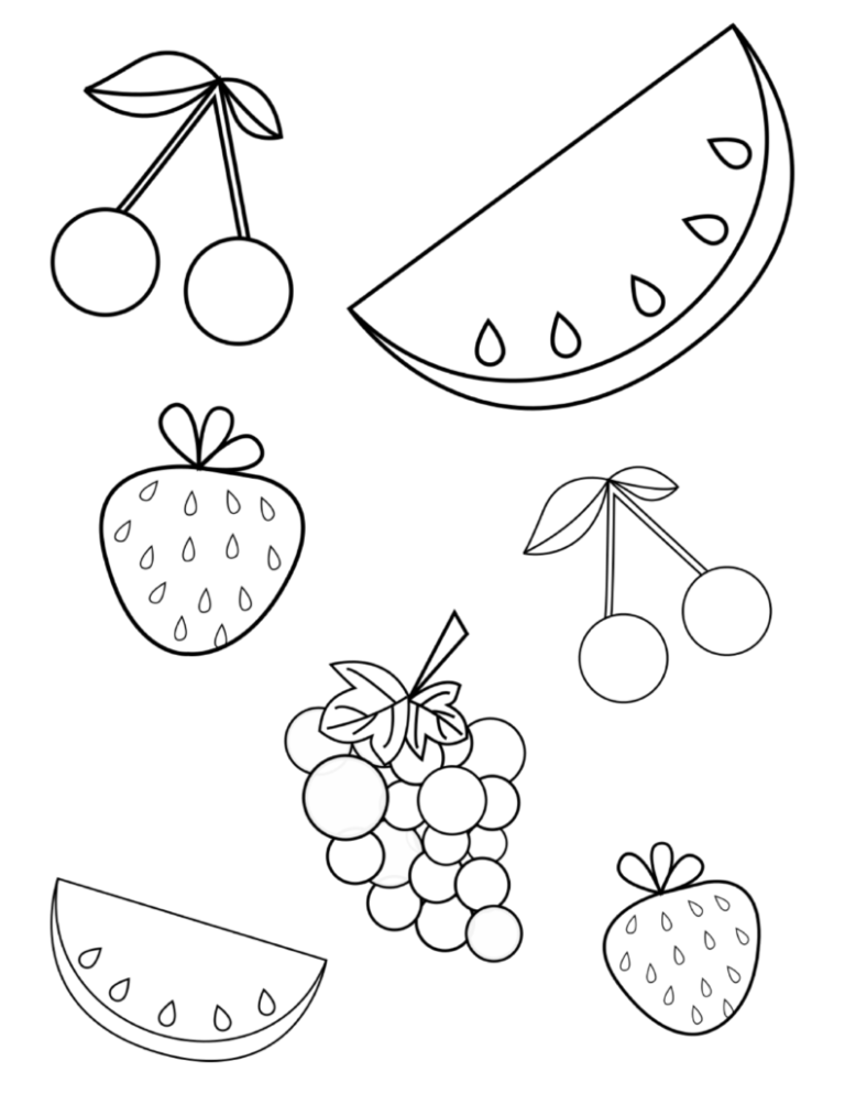 Fruit Coloring Pages