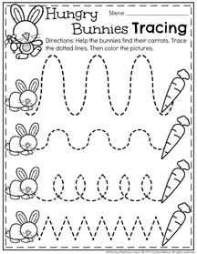 Preschool Tracing Worksheets