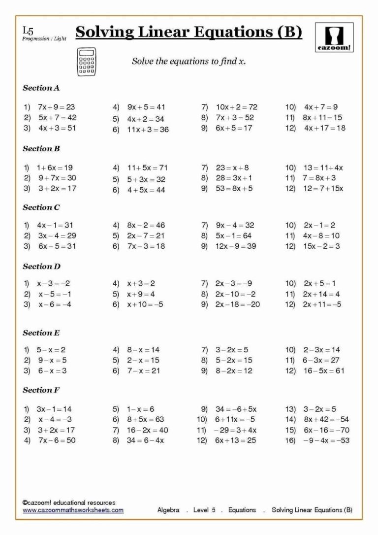 Quadratic Equation Word Problems Worksheet