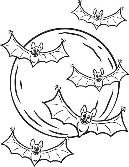 Bat Coloring Pages