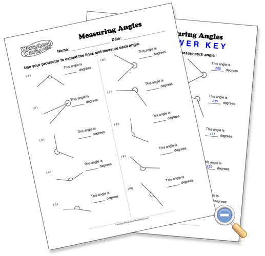 Measuring Angles Worksheet