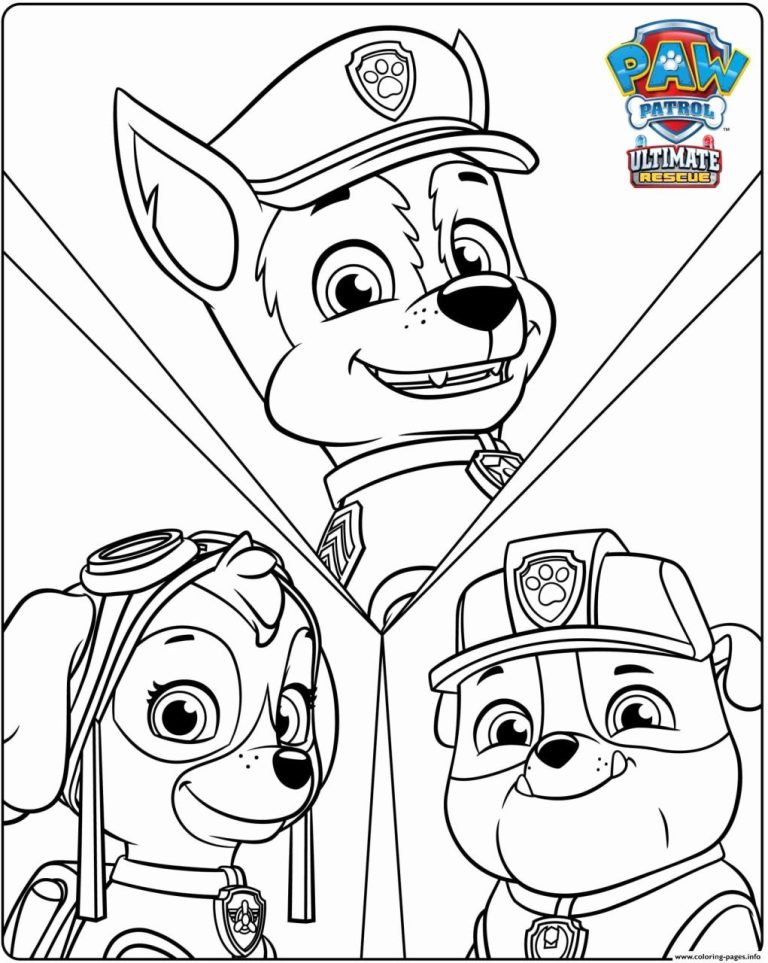 Skye Paw Patrol Coloring Page