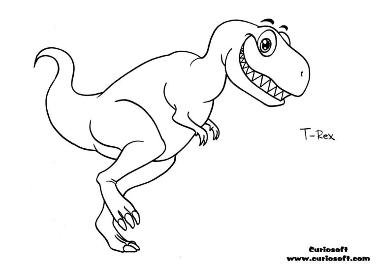 T Rex Coloring Page