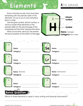 Science Worksheets For Grade 7 With Answers