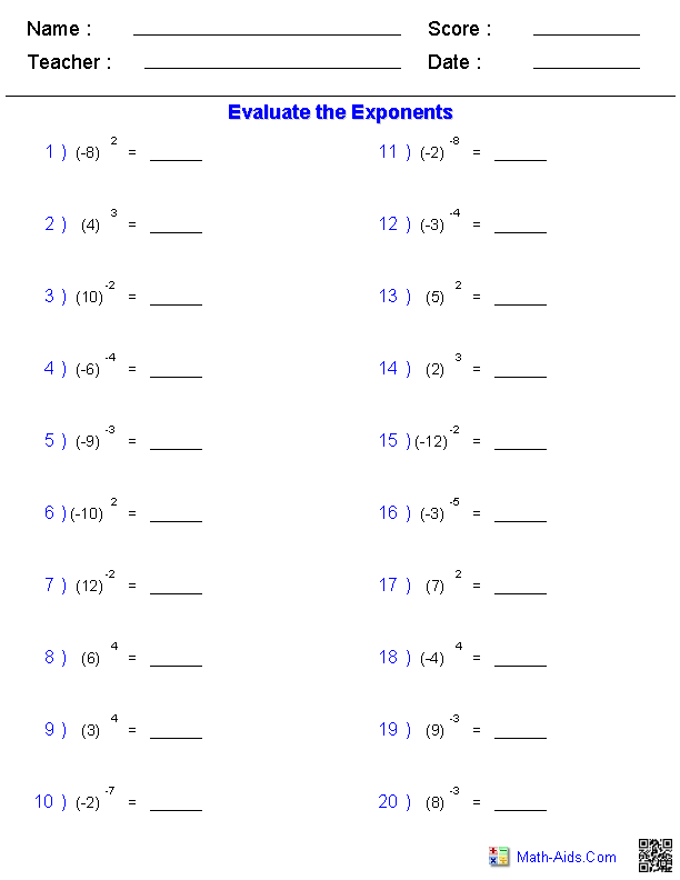 Simple Algebra Worksheets Grade 3