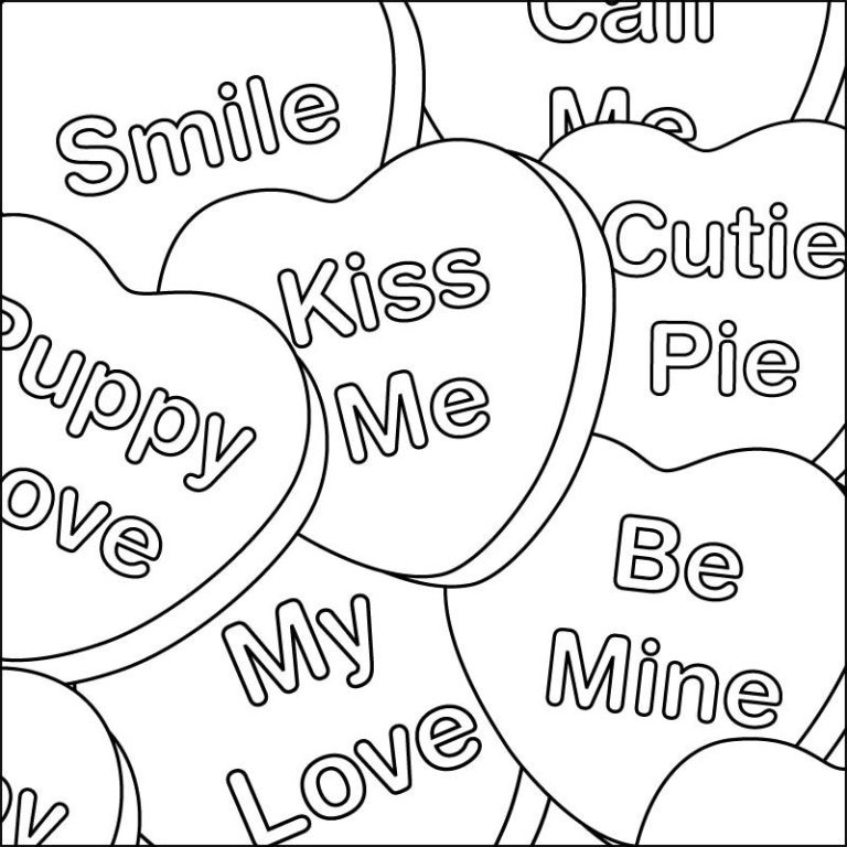 Printable Valentine Coloring Pages