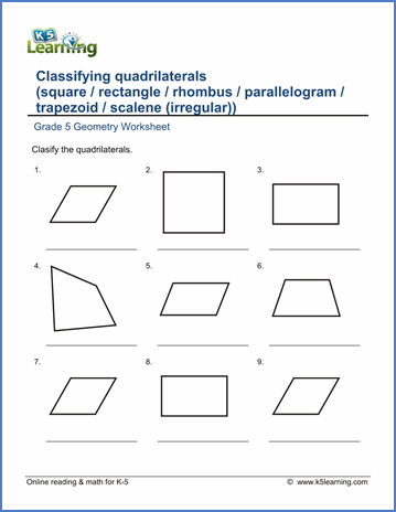 Geometry Worksheets Pdf