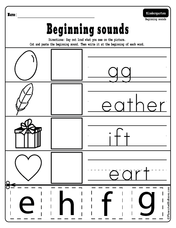 Letter K Worksheets Cut And Paste