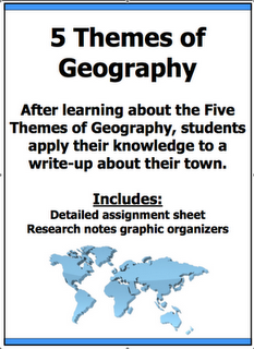 5 Themes Of Geography Worksheet 8th Grade