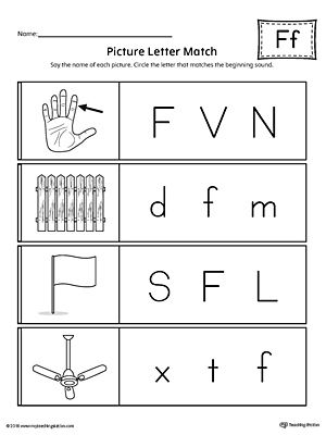 Letter F Worksheets For Toddlers