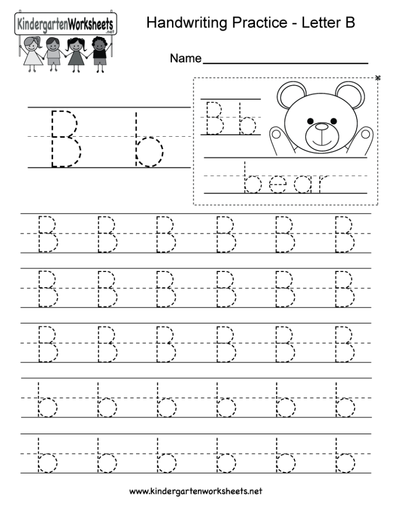 Letter B Worksheets Pdf