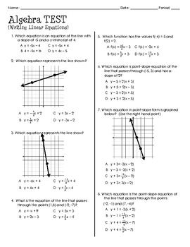 Writing Equations Of Parallel And Perpendicular Lines Worksheet Answers