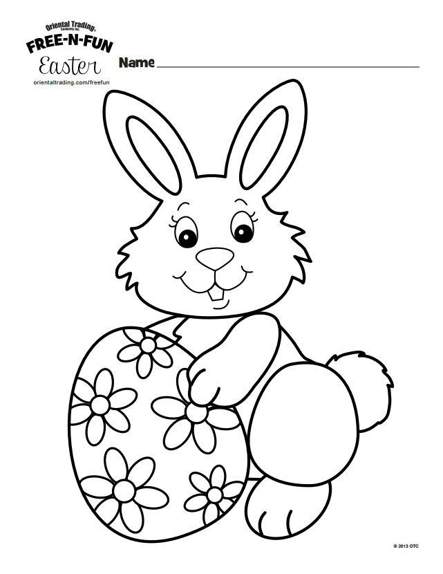 Easter Egg Bunny Coloring Pages