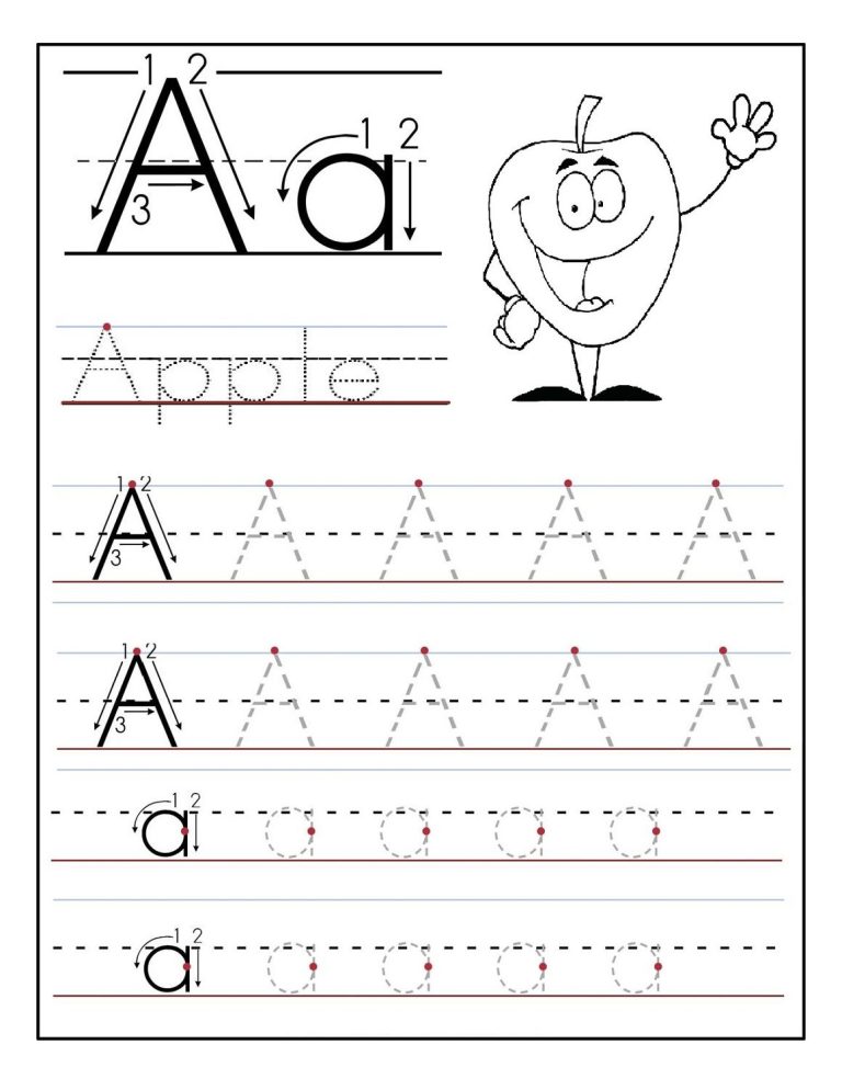 Printable Tracing Letters For Preschool