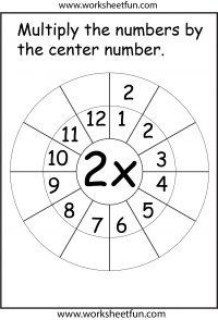 8 Times Table Worksheet Printable