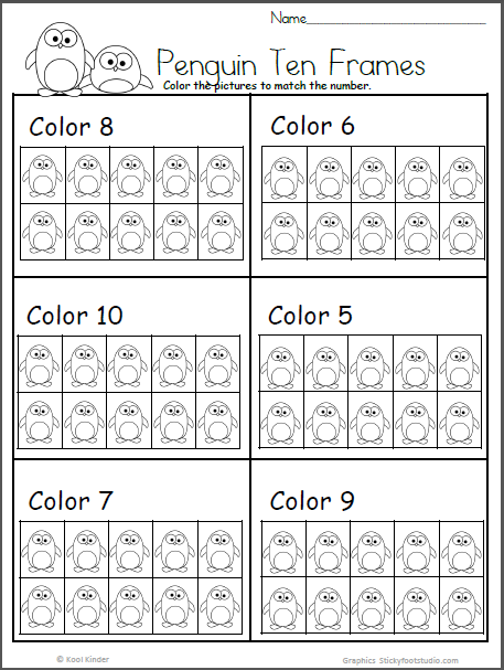 Ten Frame Worksheets Free