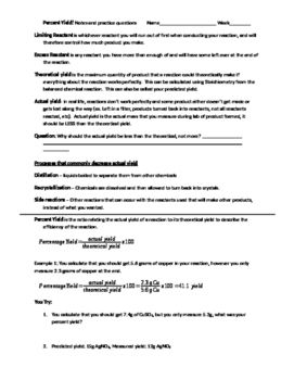 Chemistry Percentage Composition Worksheet