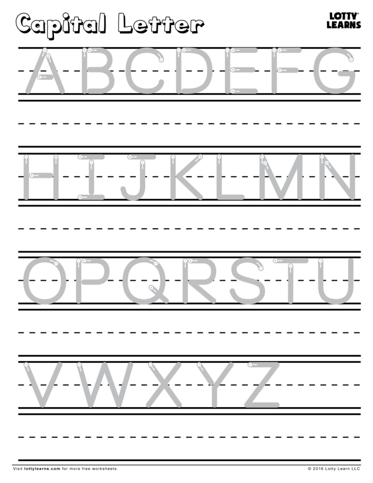 Letter Worksheets