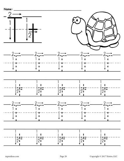 Letter T Worksheets Printable