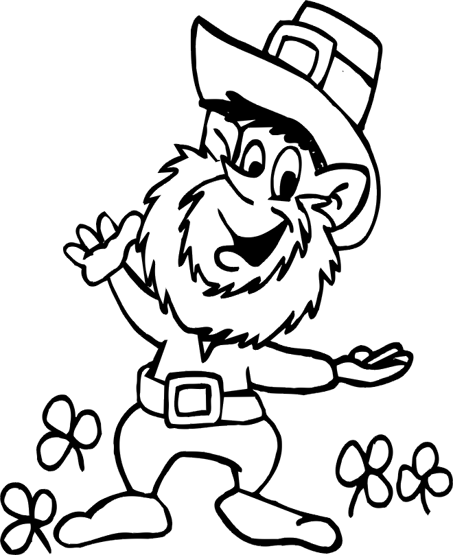 Leprechaun Coloring Page