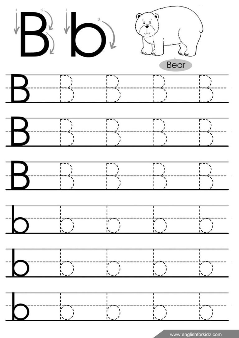 Letter Practice Sheets B