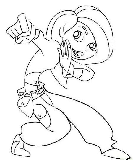 Kim Possible Coloring Pages