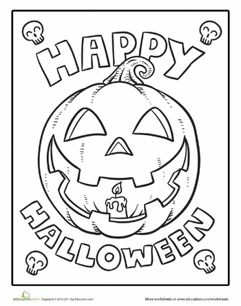 Happy Halloween Coloring Pages