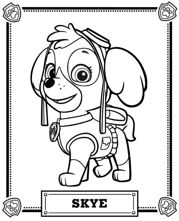 Paw Patrol Coloring Sheets