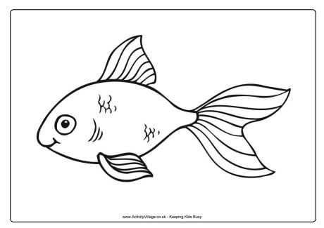 Goldfish Coloring Page