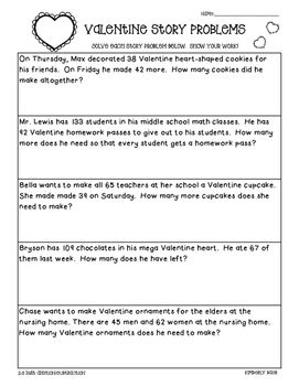 Three Digit Addition Word Problems