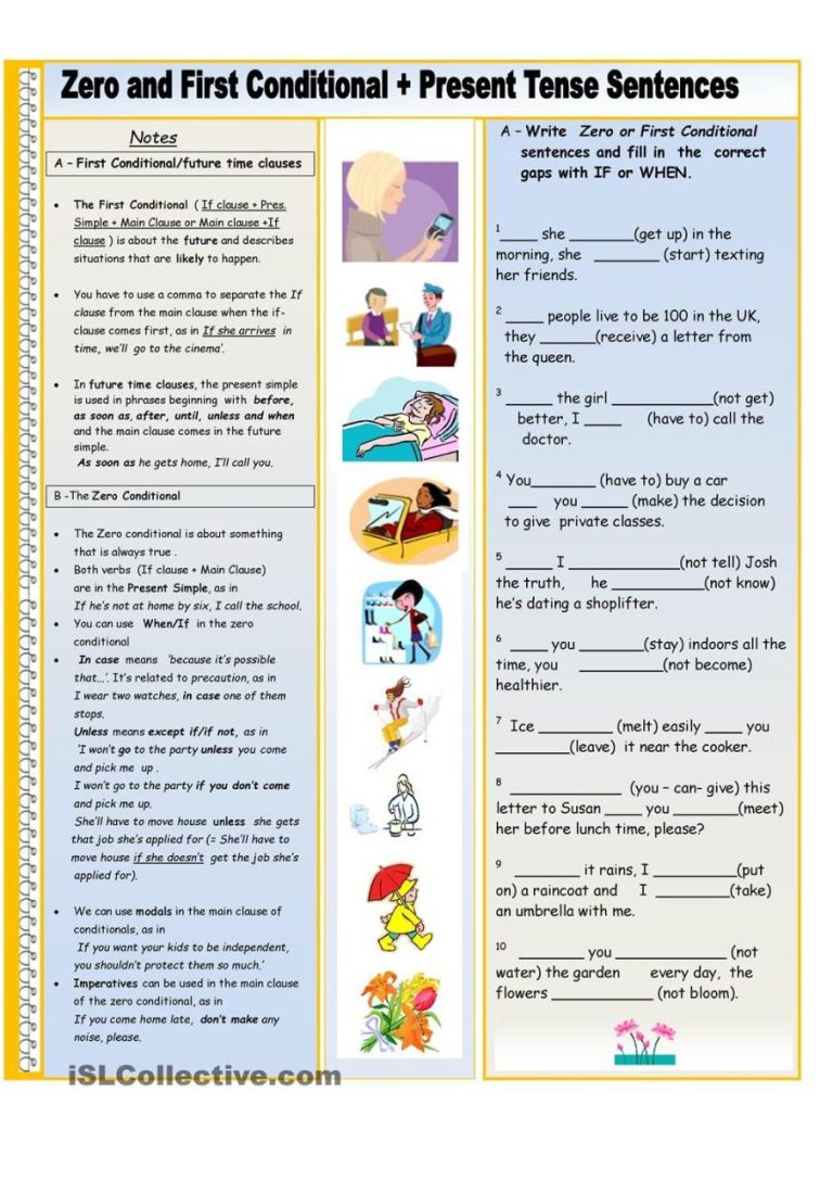 First Conditional Worksheets