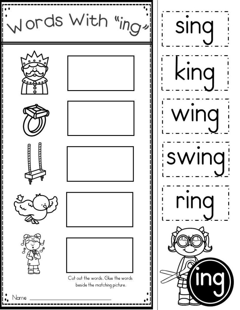 Family Worksheets For Kindergarten